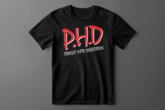 Straight Outta Dissertation Tee (Black)